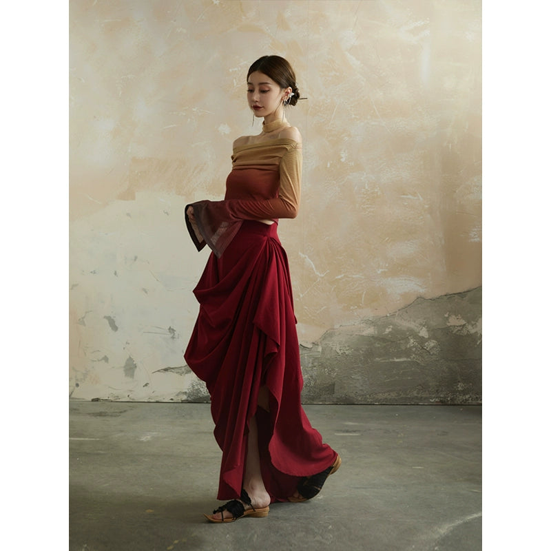 Red Fairy Dress -Gorgeous red autumn / winter skirt Serendute Red Fairy Dress -Gorgeous red autumn / winter skirt Serendute