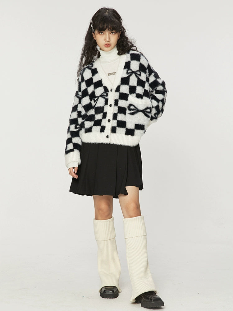 Hard Black Irregular Pleated Skirt