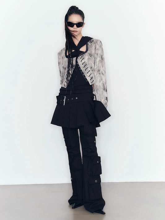 Speckled Coat & Skirt Set