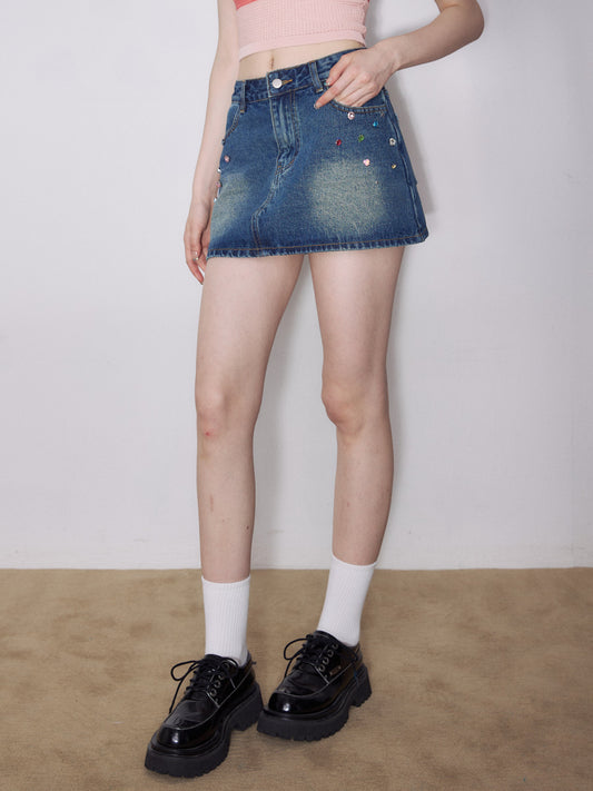 Spicy Girl Denim Half Skirt
