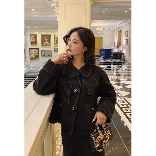 Sicilian Black Winter Two-Piece Set