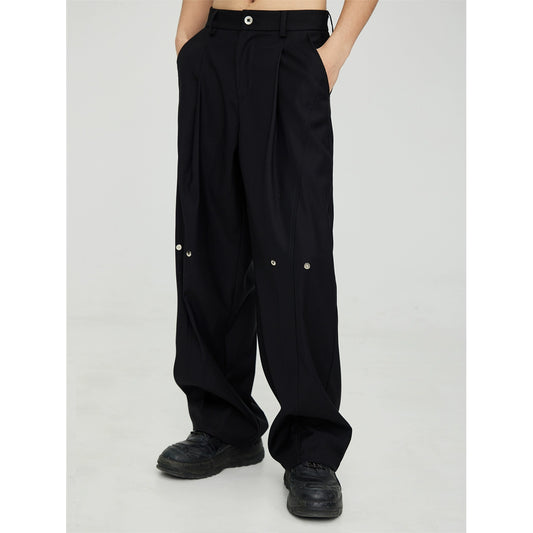 Yamamoto Yoji - Pantalones drapeados de pierna ancha