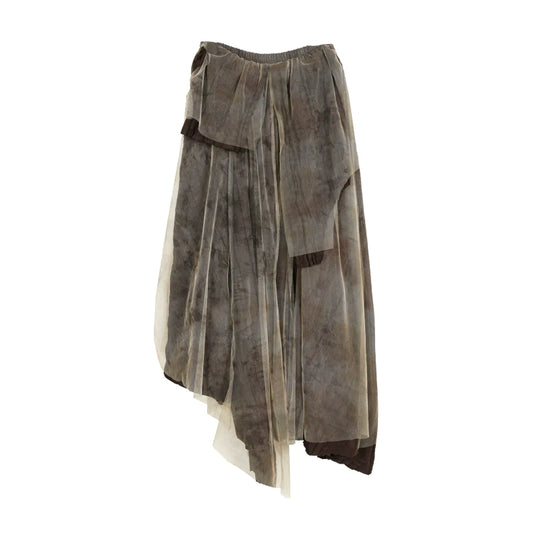 Романтическая сетчатая юбка: осень