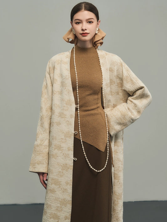 3 বর্ণের অনিয়মিত হেম বোনা শার্ট