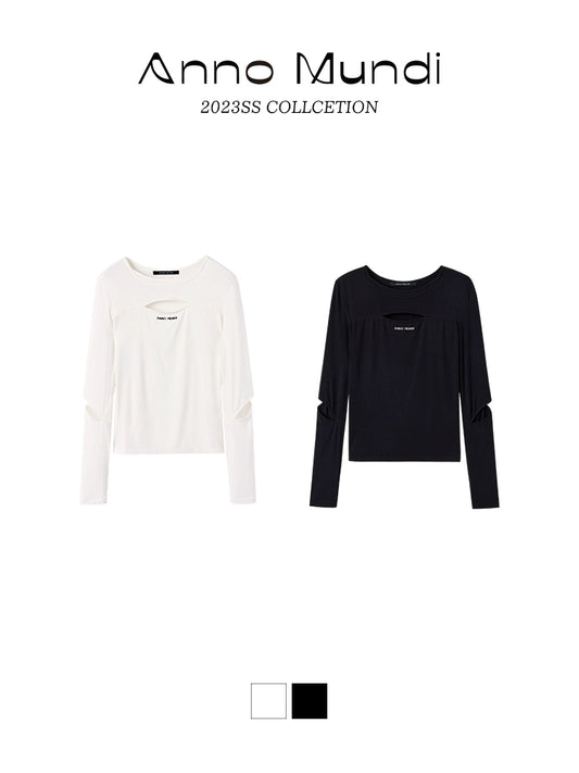 Bamboo Fiber Hollow Out T-shirt