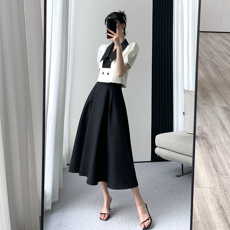 под юбкой ретро Французская ретро -юбка набор | настройка | Стильный набор юбки ретро французской ретро – Serendute