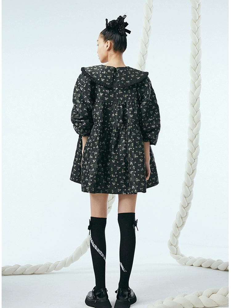 تنورة قصيرة الأزهار الفرنسية -تنورة قصيرة