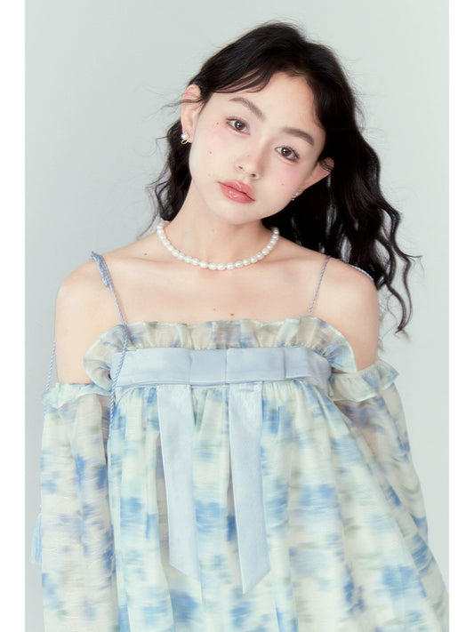 رومانسي الدانتيل -فستان القوس تنحنح