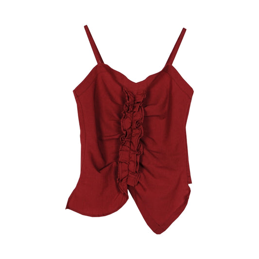 Красное майон -топ -платье подружки невесты