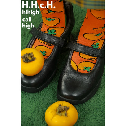 Новогодние хурмы Жаккард хлопковые носки