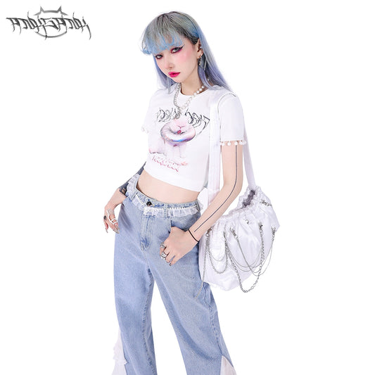 Garfield Cat Open Waist Short T