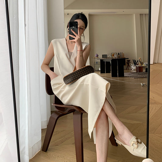 Goddess Style V-Neck Long Dress