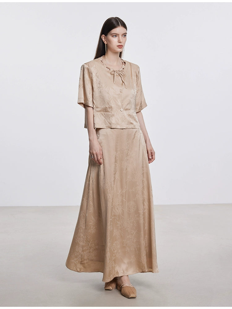 مجموعة أزياء جاكارد الصيفية