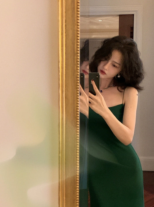 매운 여름 : 슬림 랩 힙 끈 드레스