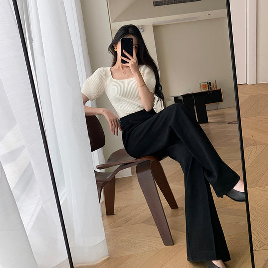 Casual Pants - Draped Feel