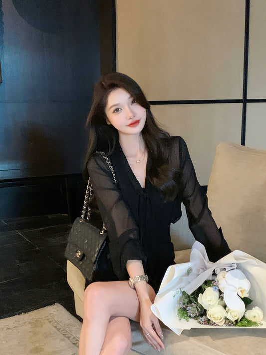 Sexy Mesh Long Sleeve Shirt by Deadly Woman