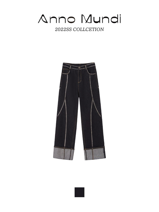 Split High Waist Jeans