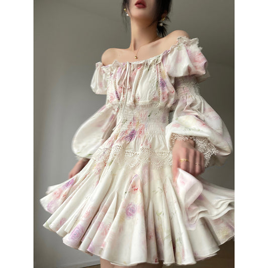 Floral Lace Top & Skirt Set