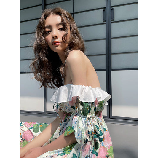 Forest Elf Off Shoulder Dress