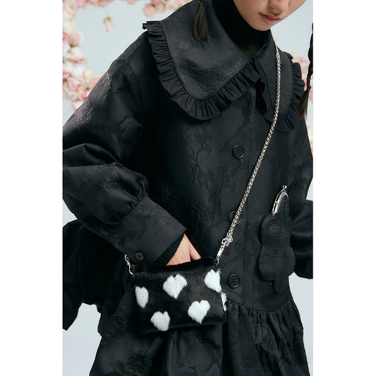 الحب المطبوع -حقيبة سلسلة مزدوجة فور