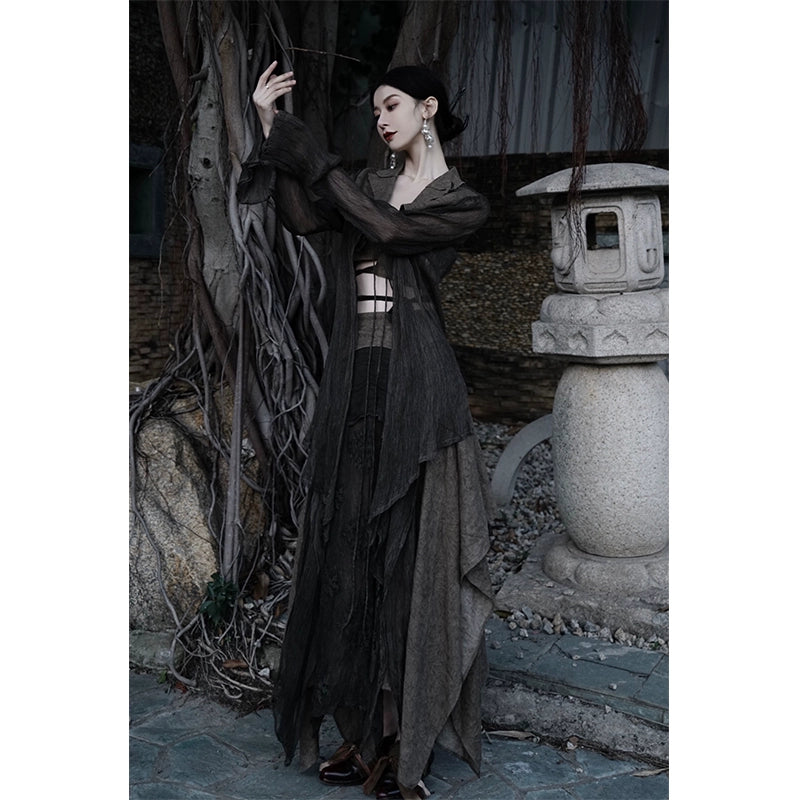 Abrigo solar de seda: elegancia de primavera/verano