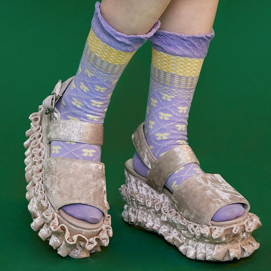 Cherry Ruffle Kid's Socks Set