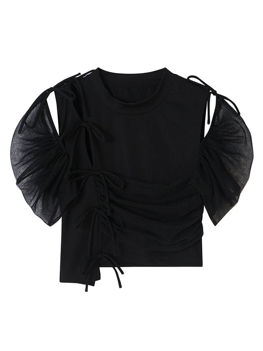 Carnival Chic - Spliced Bow Tie Spicy T-shirt