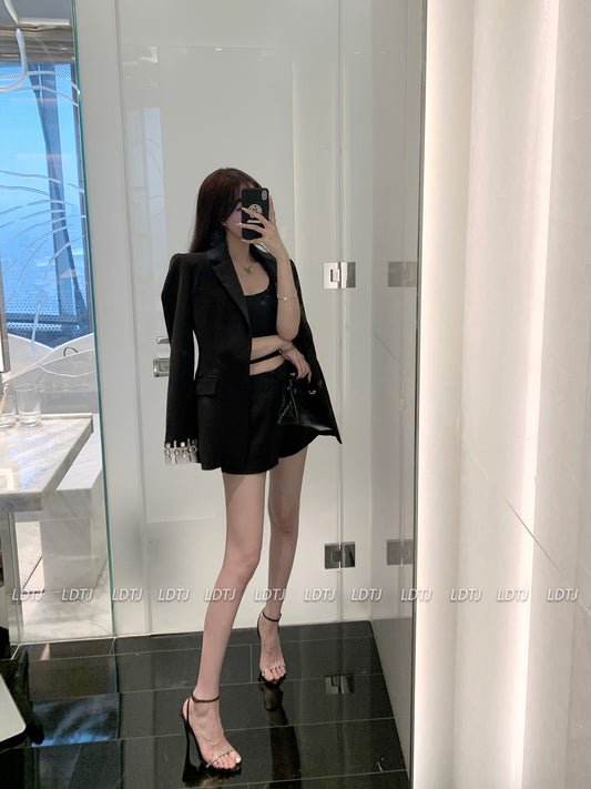 Rhinestone Heel Sandals