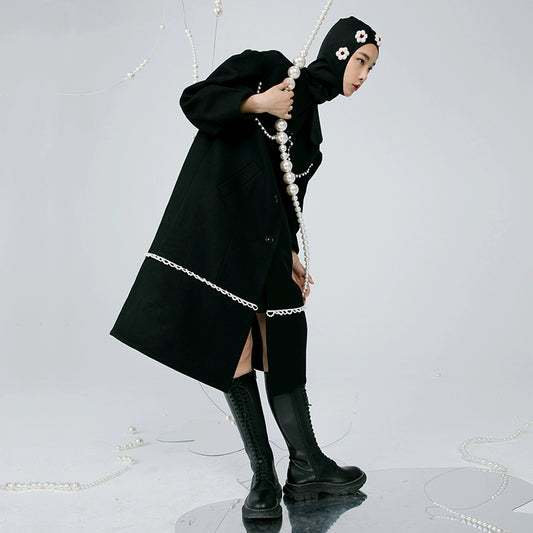 لؤلؤة الدانتيل -معطف الفقاعة الفقاعة