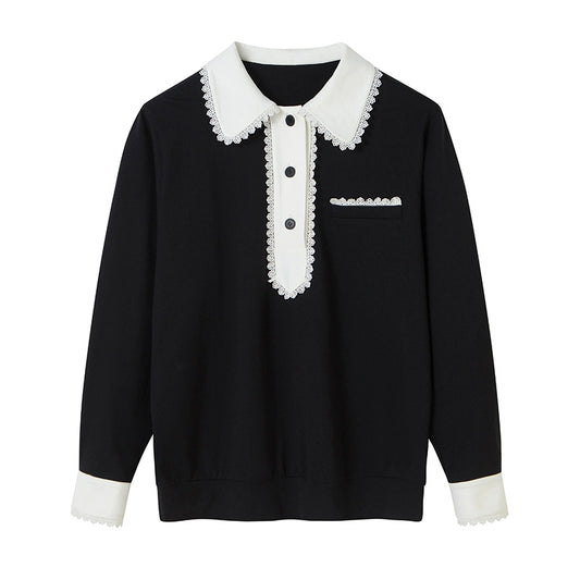 Ретро -символ - черно -белый свитер