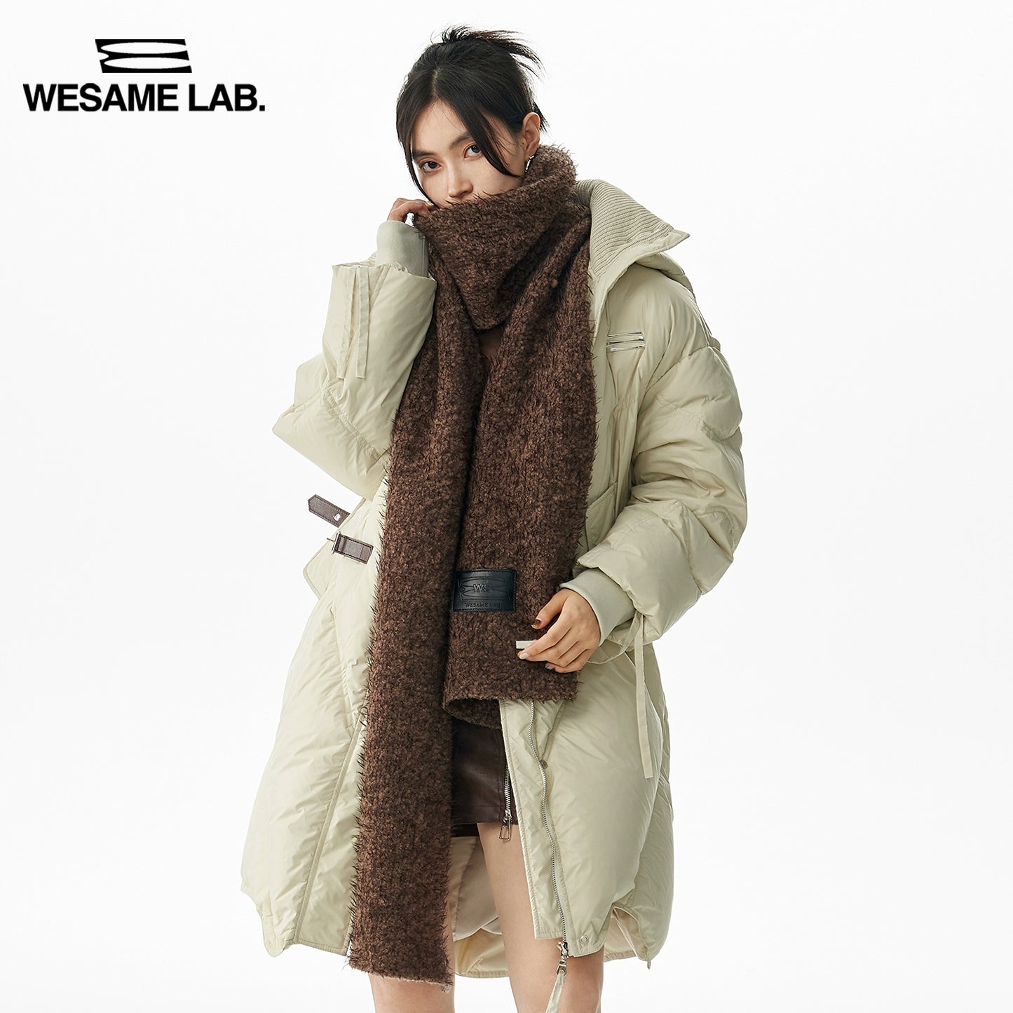 겨울 여성을위한 독창적 인 세련된 플러시 다목적 두꺼운 스카프