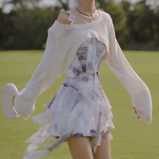 Misty Lace White Dress