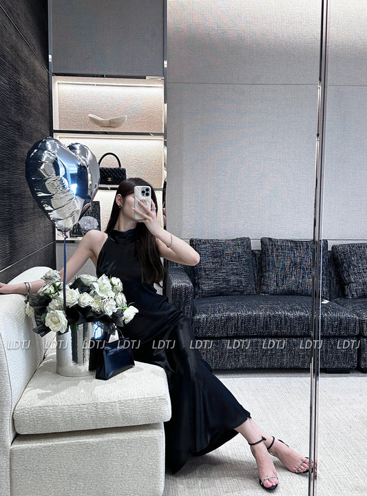 Elegant Suspender Dress