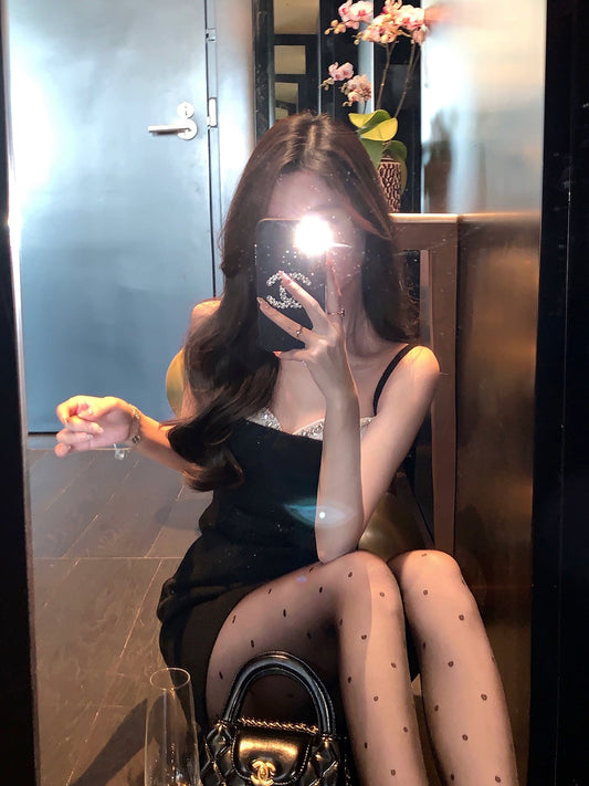 Sequin Suspender Dress by Billover