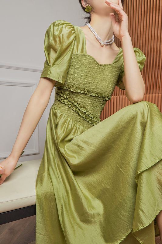 Pleated Waist French Shirt