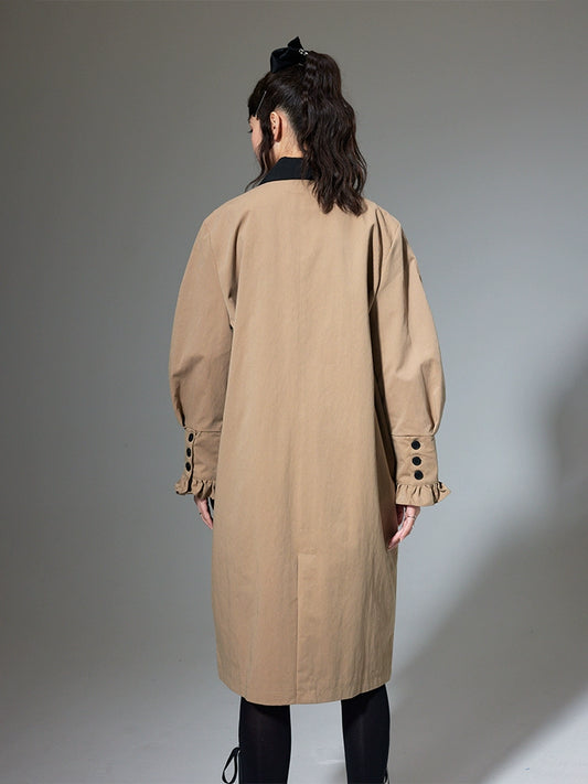 رجعية الكاكي -معطف غير مقاوم للرياح