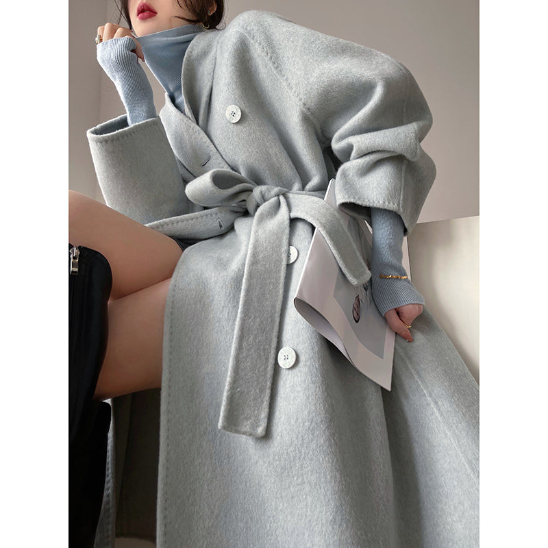 Classic Allure: Two-way Wool Coat
