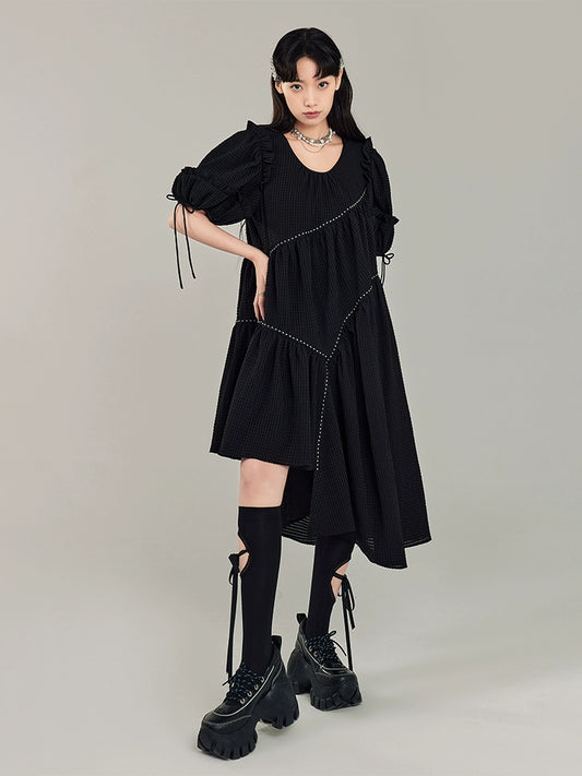 الملمس الدائري -فستان خرافية بيج