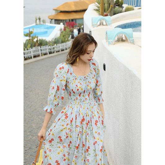 Wild Summer Cotton Printed Dress