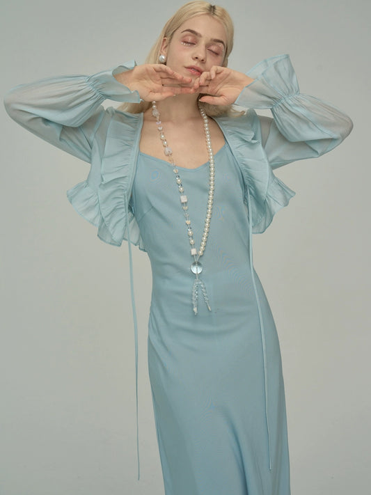 밀크 블루 요정 치마