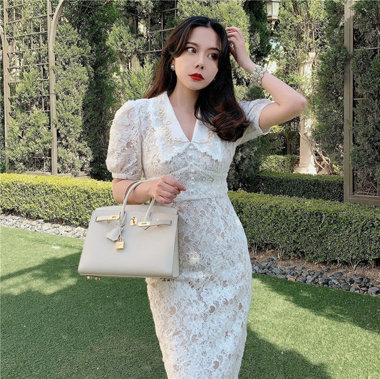 Midsummer Night White Heavy Industry Dress