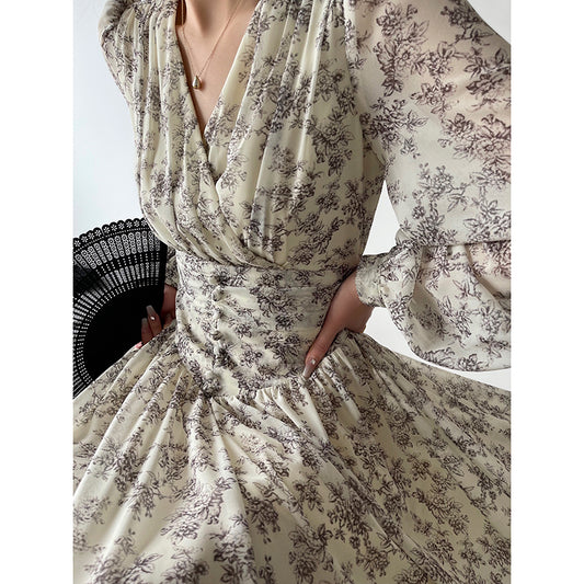 Floral Waist Storage Dress