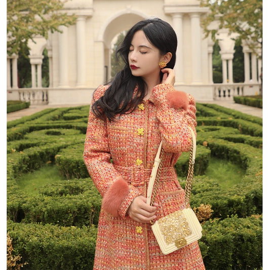 Late Autumn Mink Spliced Waist Coat