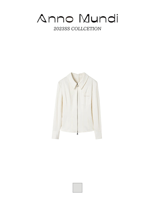 위안 듀얼 지퍼 1 어깨 여름 셔츠