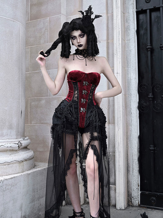 Gothic Dark Bird Cage Corset