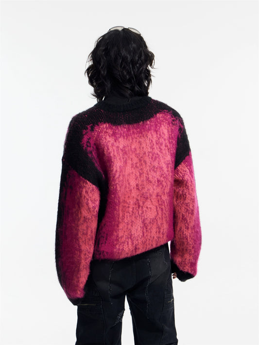 Degradado - Jersey de cuello redondo muy cálido