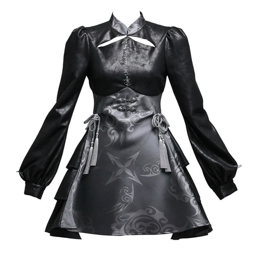 Demon Ji Jacquard Qipao Dress