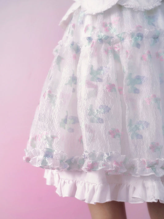 Falda corta de princesa