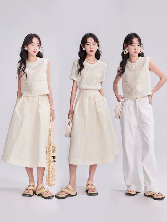 مجموعة سترة جاكار الصاخبة