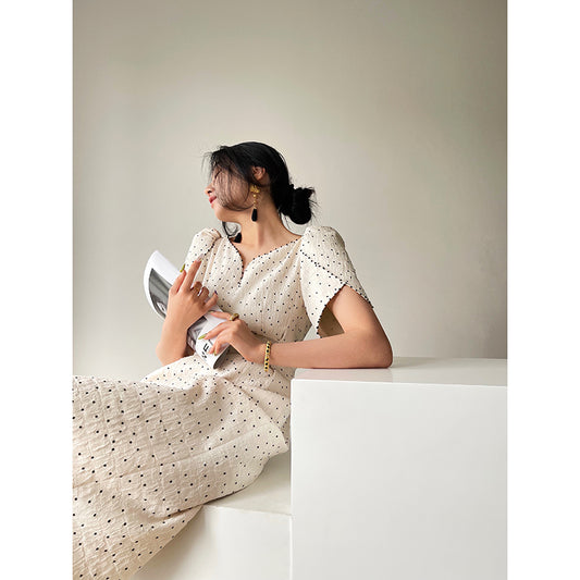 Polka Dot V-Neck Dress